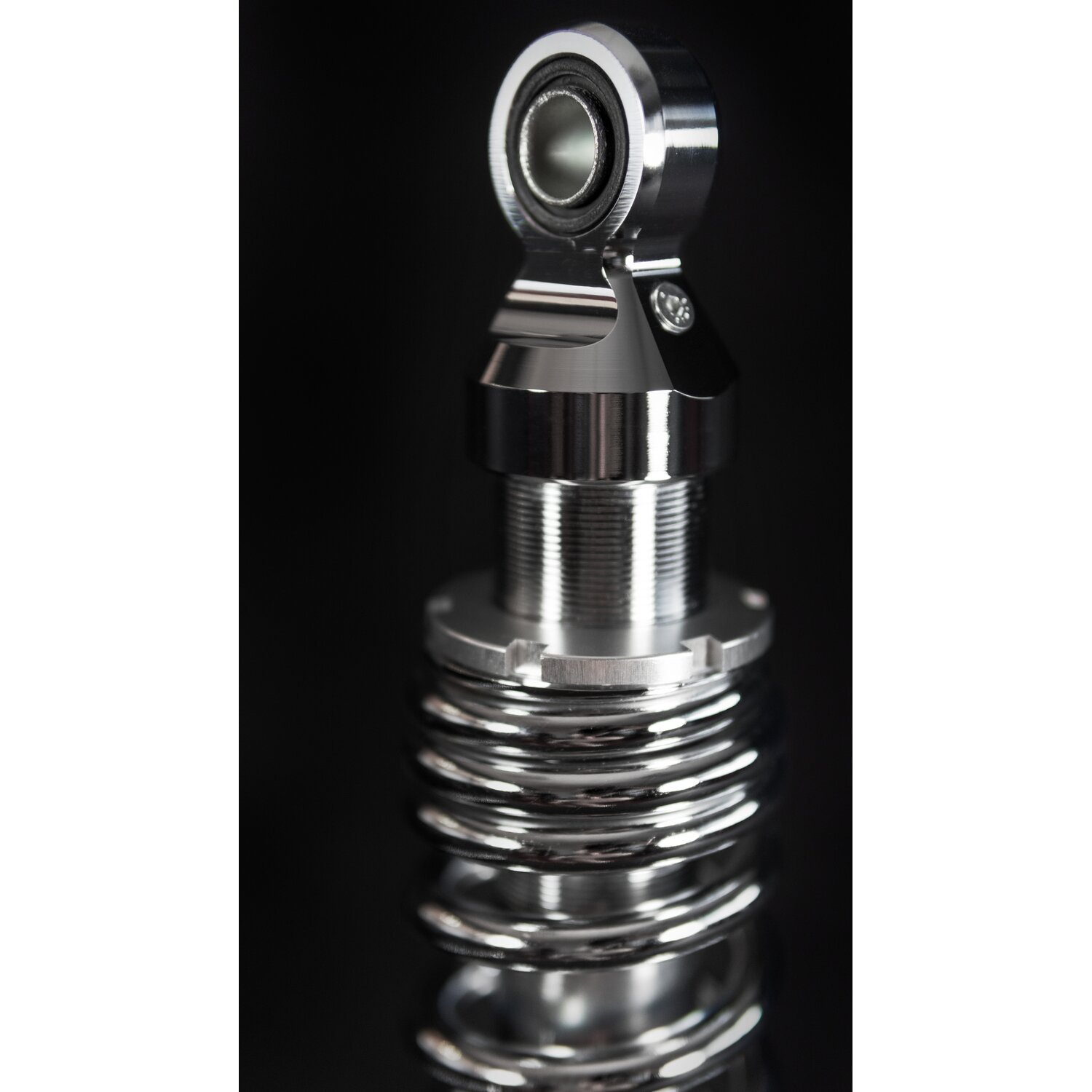 Bitubo, WME dual shock absorber set. Chrome. 331mm