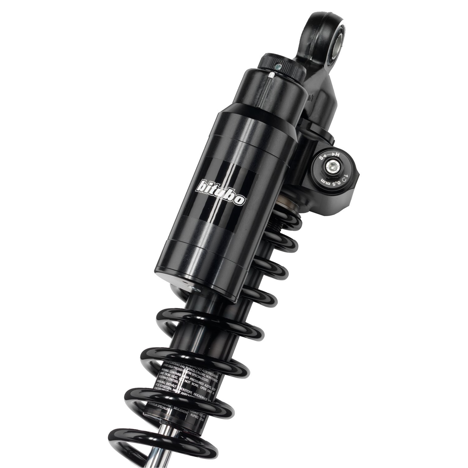 Bitubo, WMT dual shock absorber set. Piggyback. 341mm