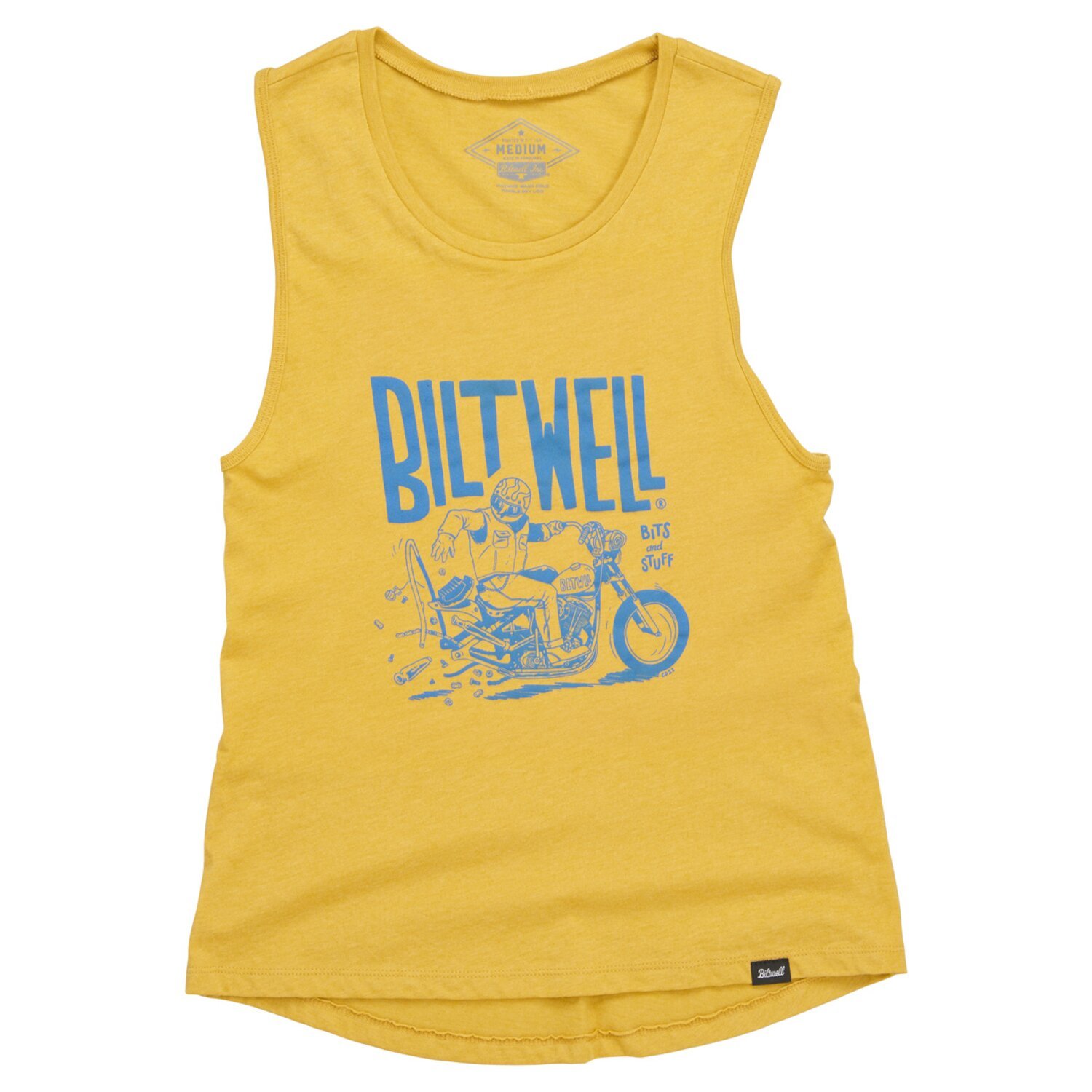 Biltwell Oops female tanktop, Yellow, L