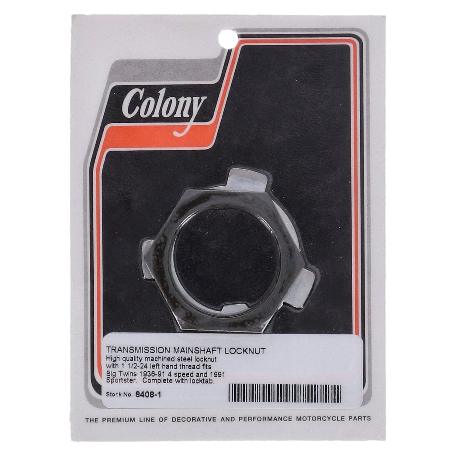 Colony, transmission sprocket nut, Raw