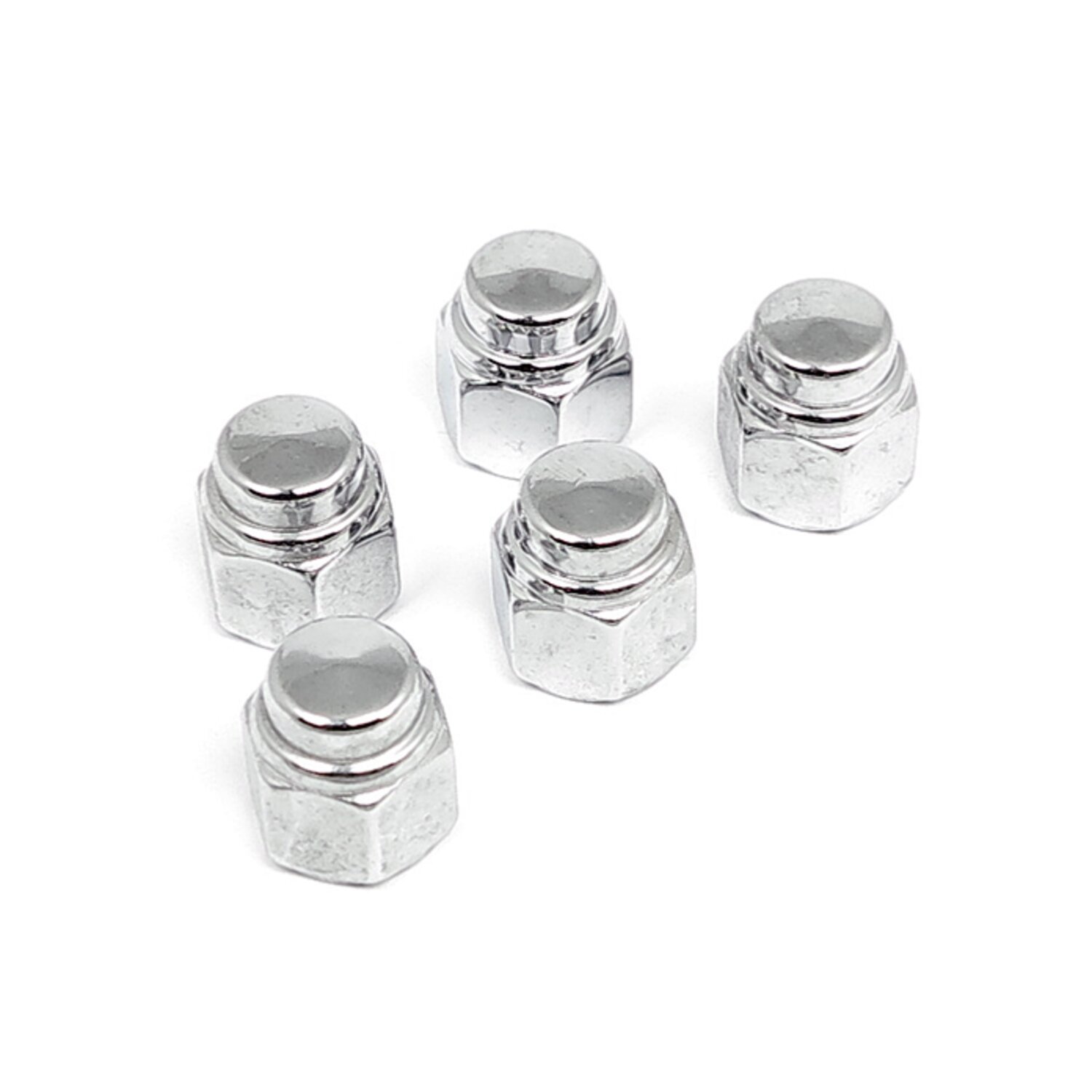 Colony, cap nuts 3/8-24 chrome plated, Silver