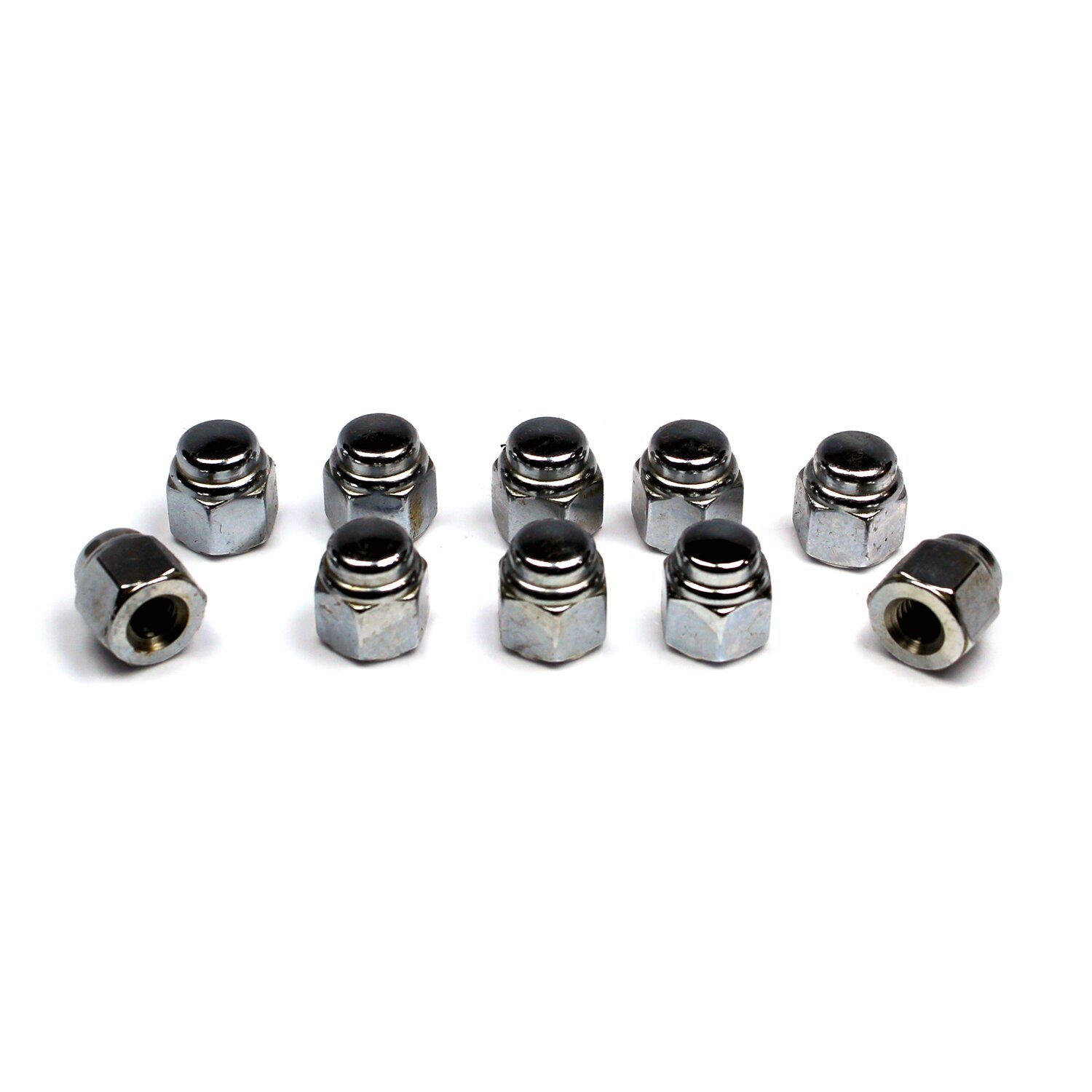 Colony, cap nuts M6 (1.0) chrome plated, Silver