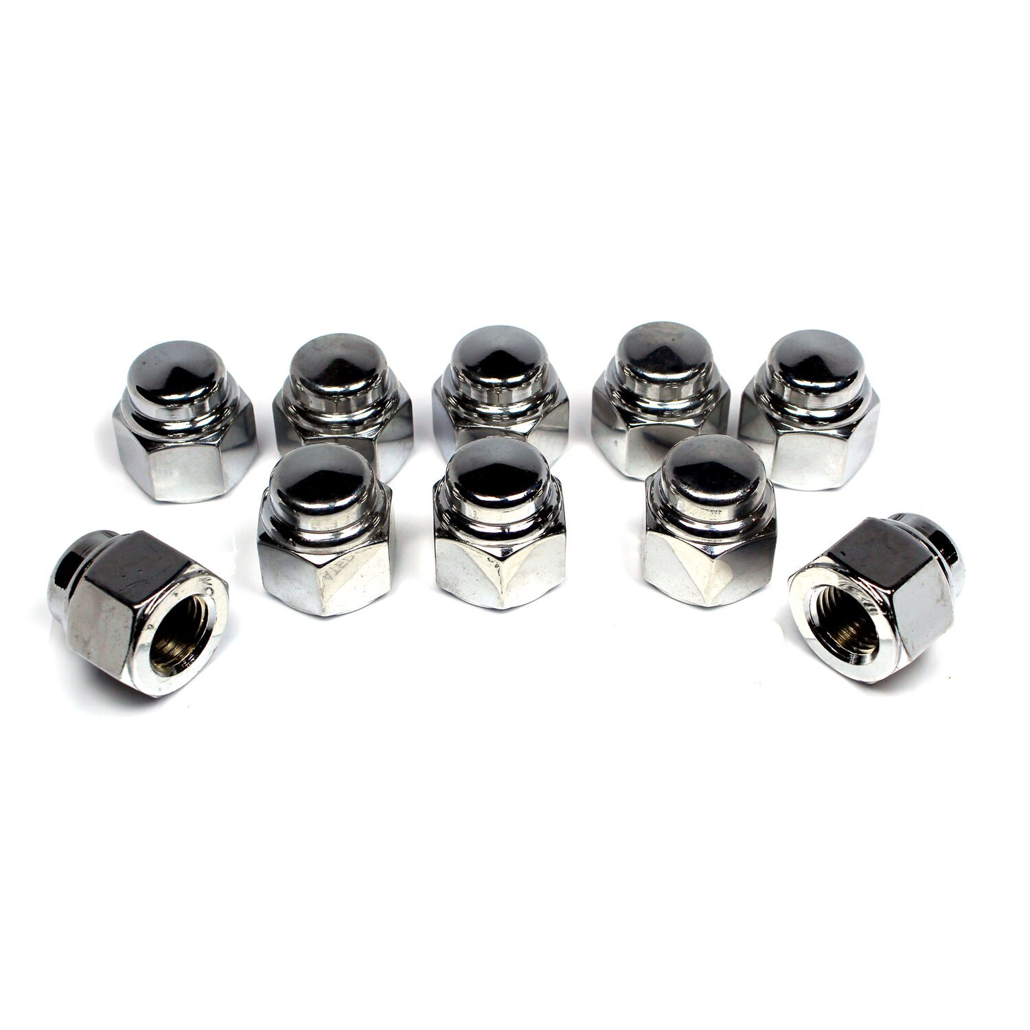Colony, cap nuts M14 (1.50) chrome plated, Silver