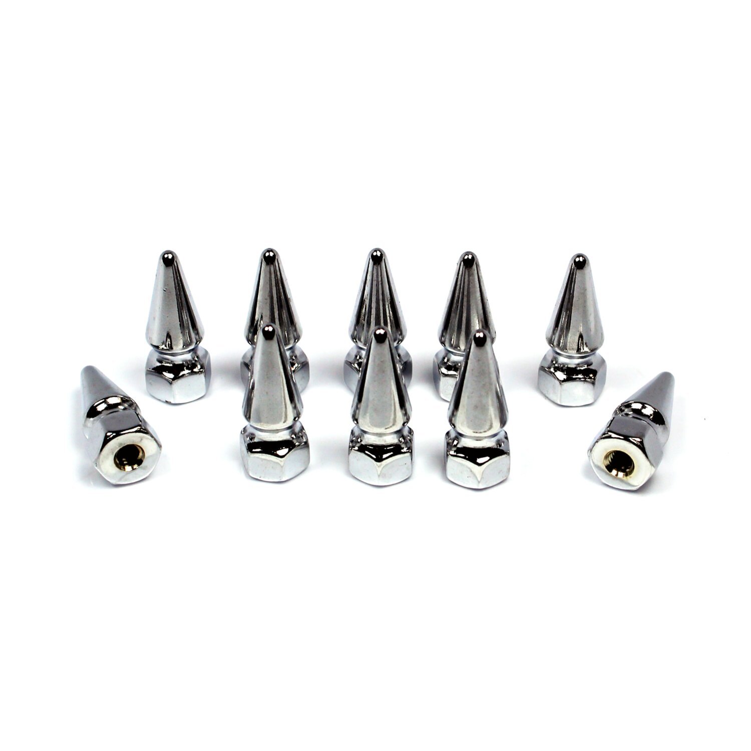 Colony pike nuts 8-32, Chrome