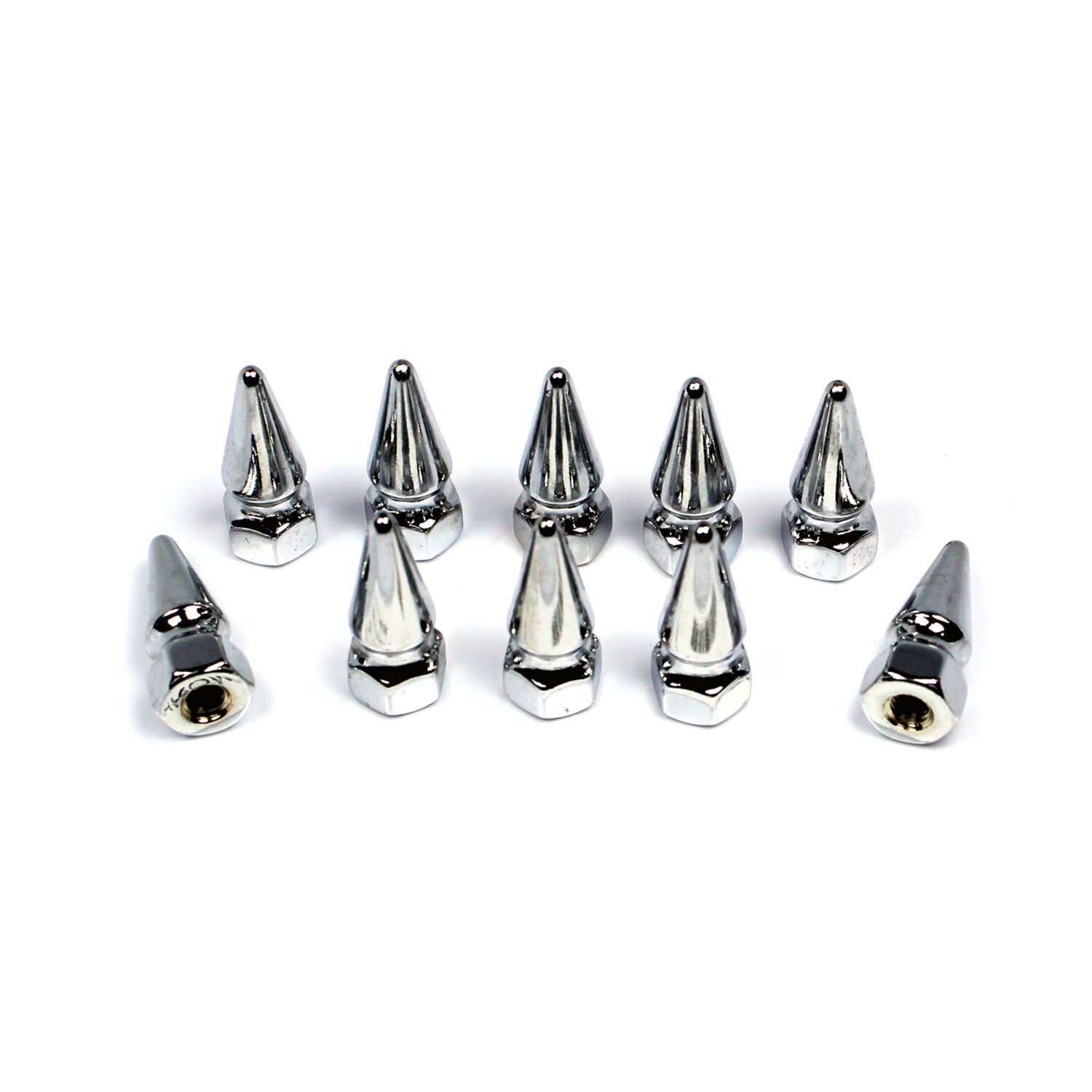 Colony pike nuts 10-32, Chrome