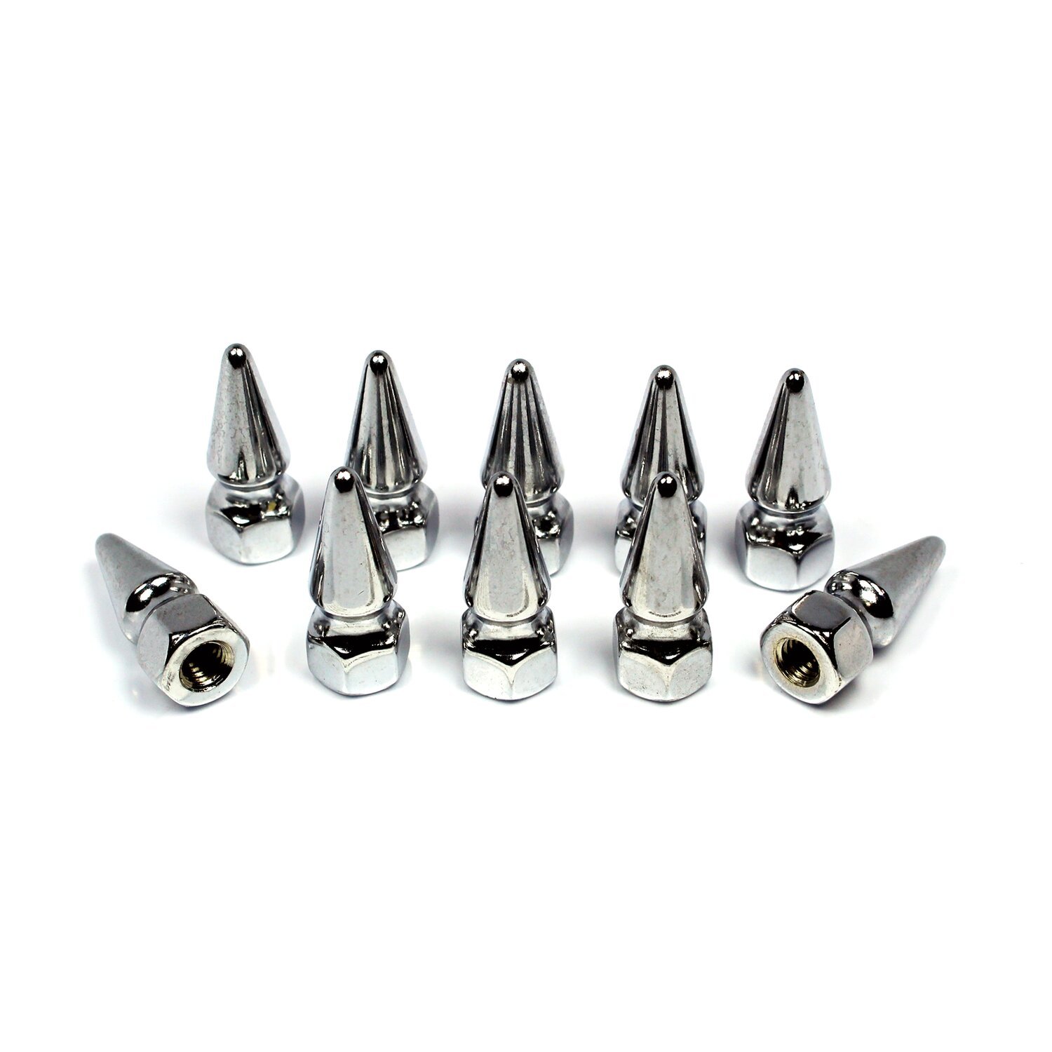 Colony pike nuts 1/4-24, Chrome