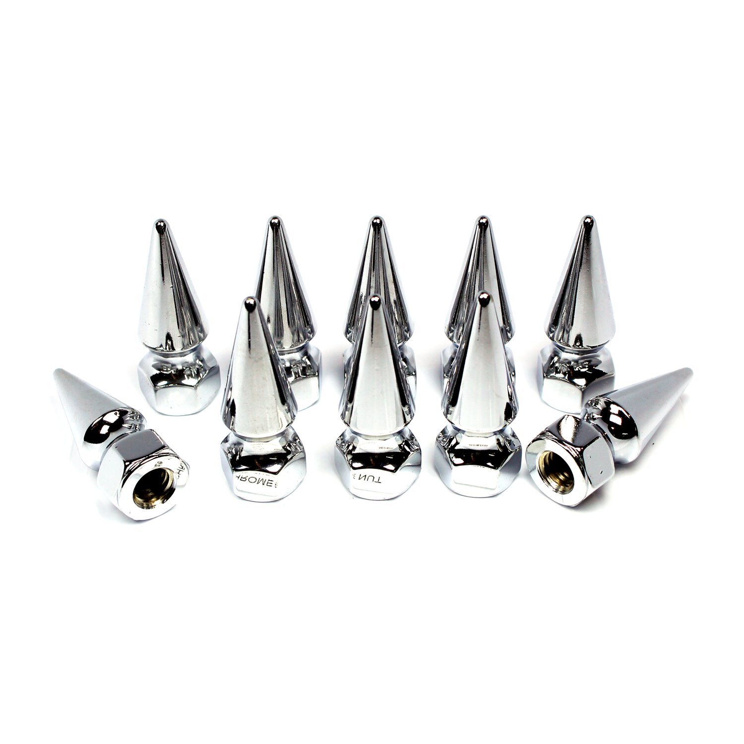 Colony pike nuts 7/16-14, Chrome