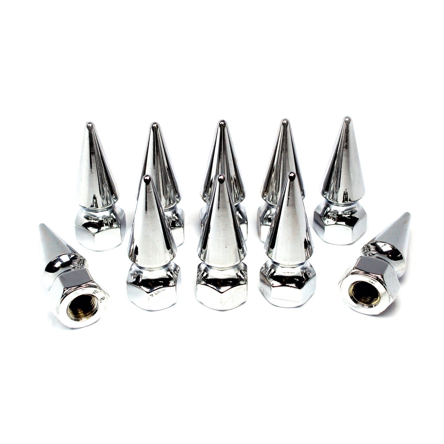 Colony pike nuts 7/16-20, Chrome