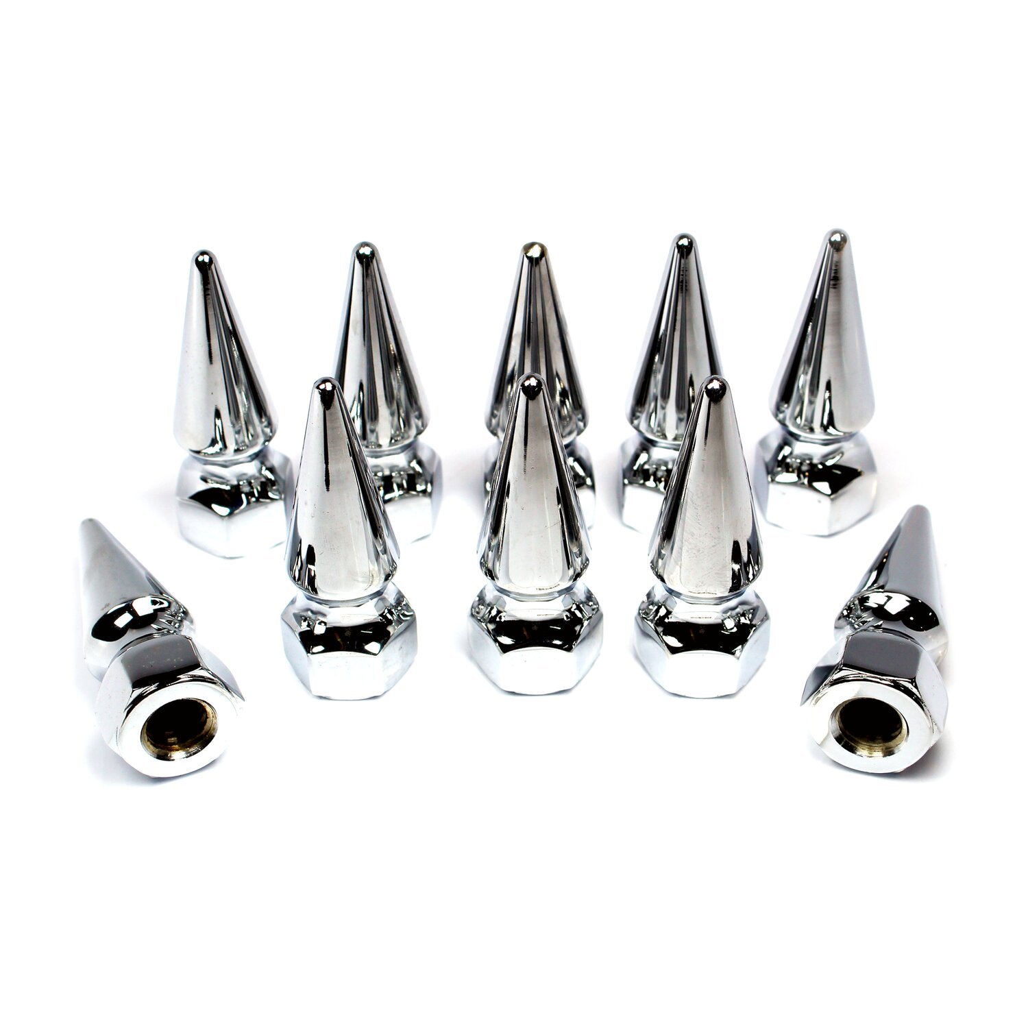 Colony pike nuts 1/2-13, Chrome
