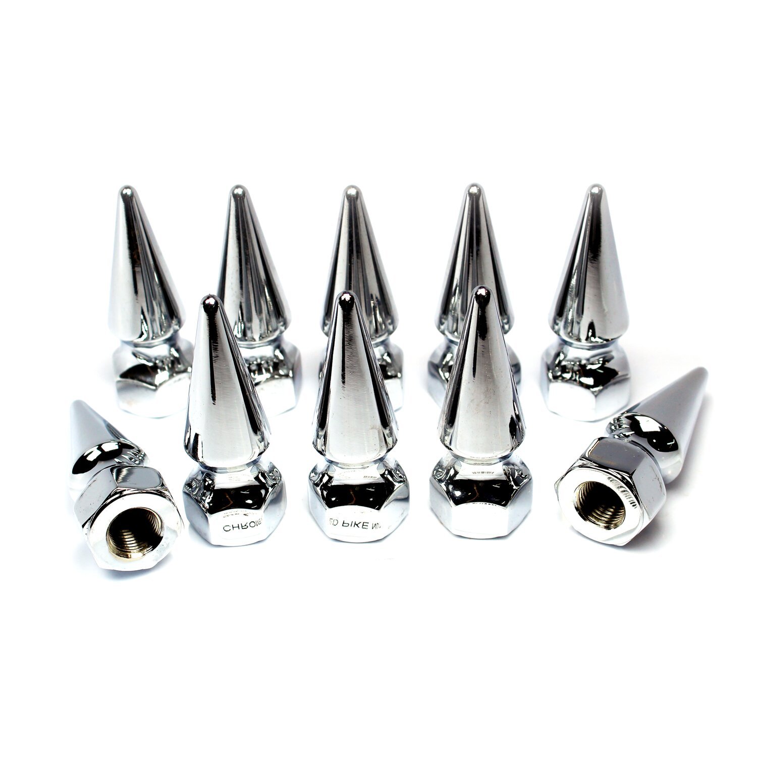 Colony pike nuts 1/2-20, Chrome