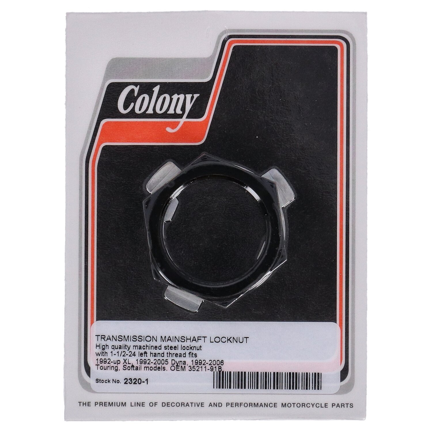 Colony nut, transmission pulley