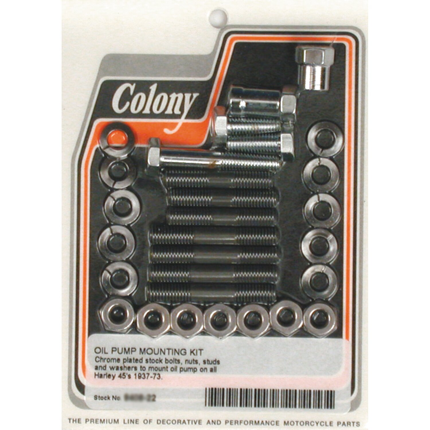 Colony oil pump mount kit OEM style, Chrome