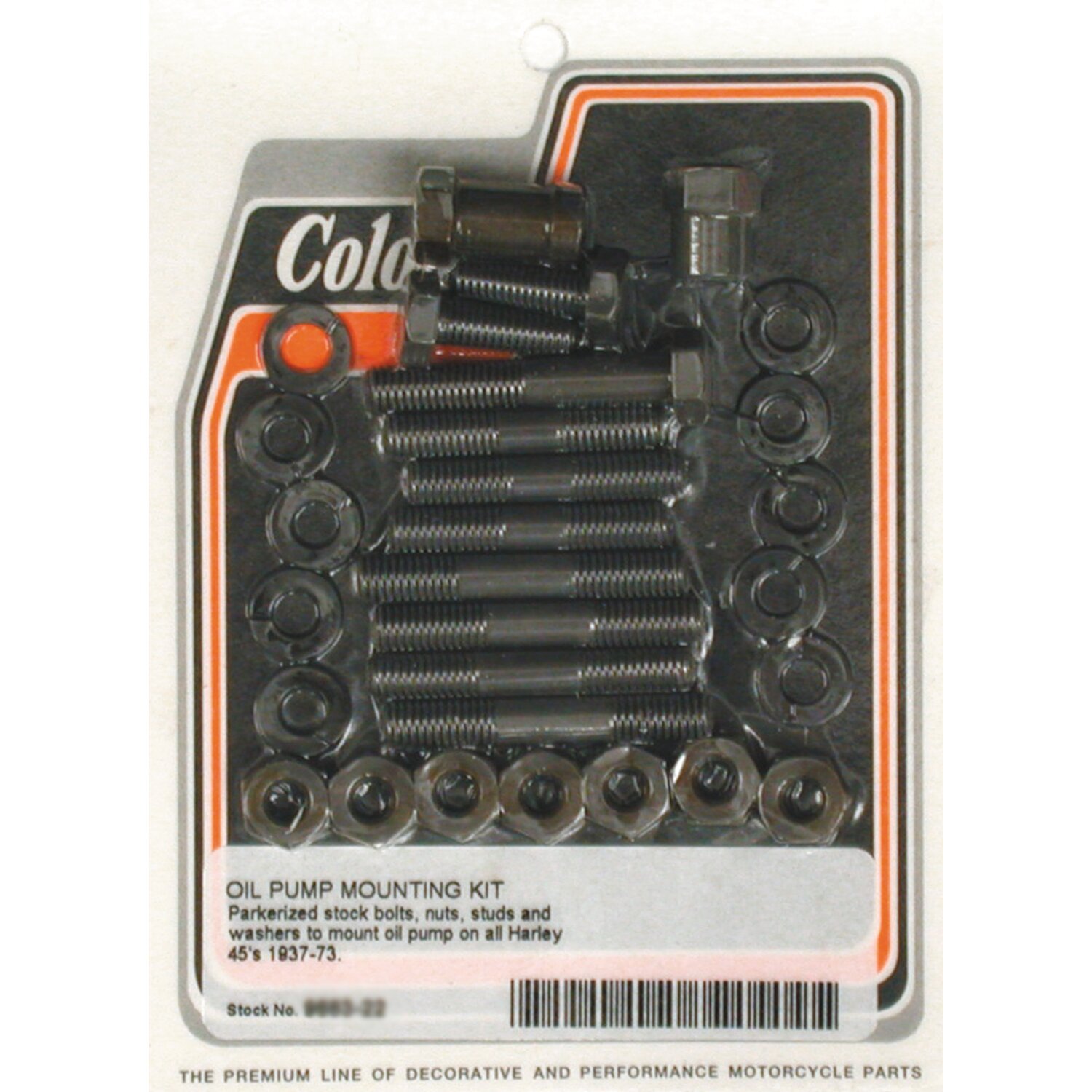 Colony oil pump mount kit OEM style, Matte