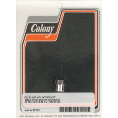 Chrome, long shoulder nut, 1/4-24 thread