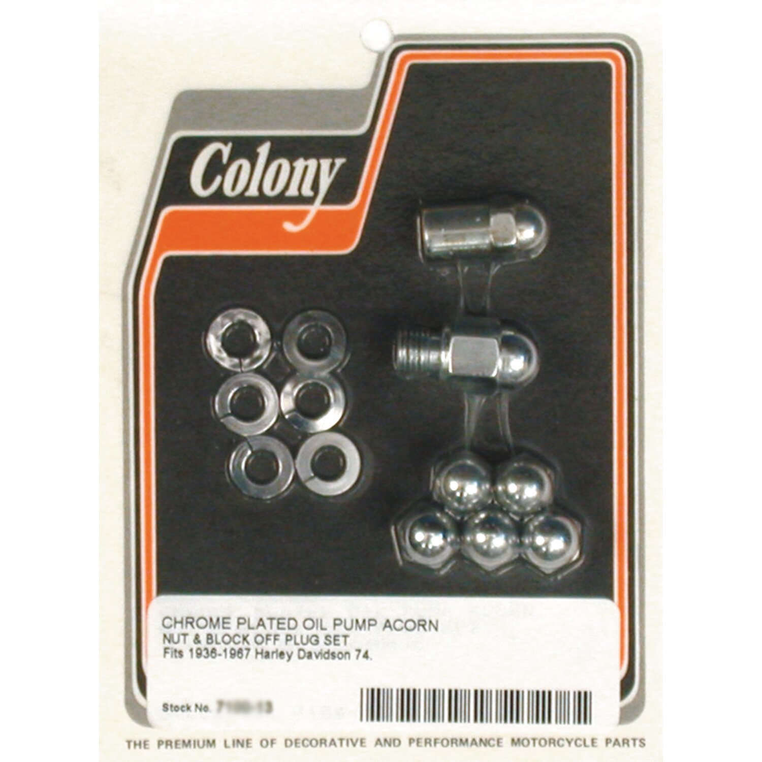 Colony oil pump mount nuts, acorn