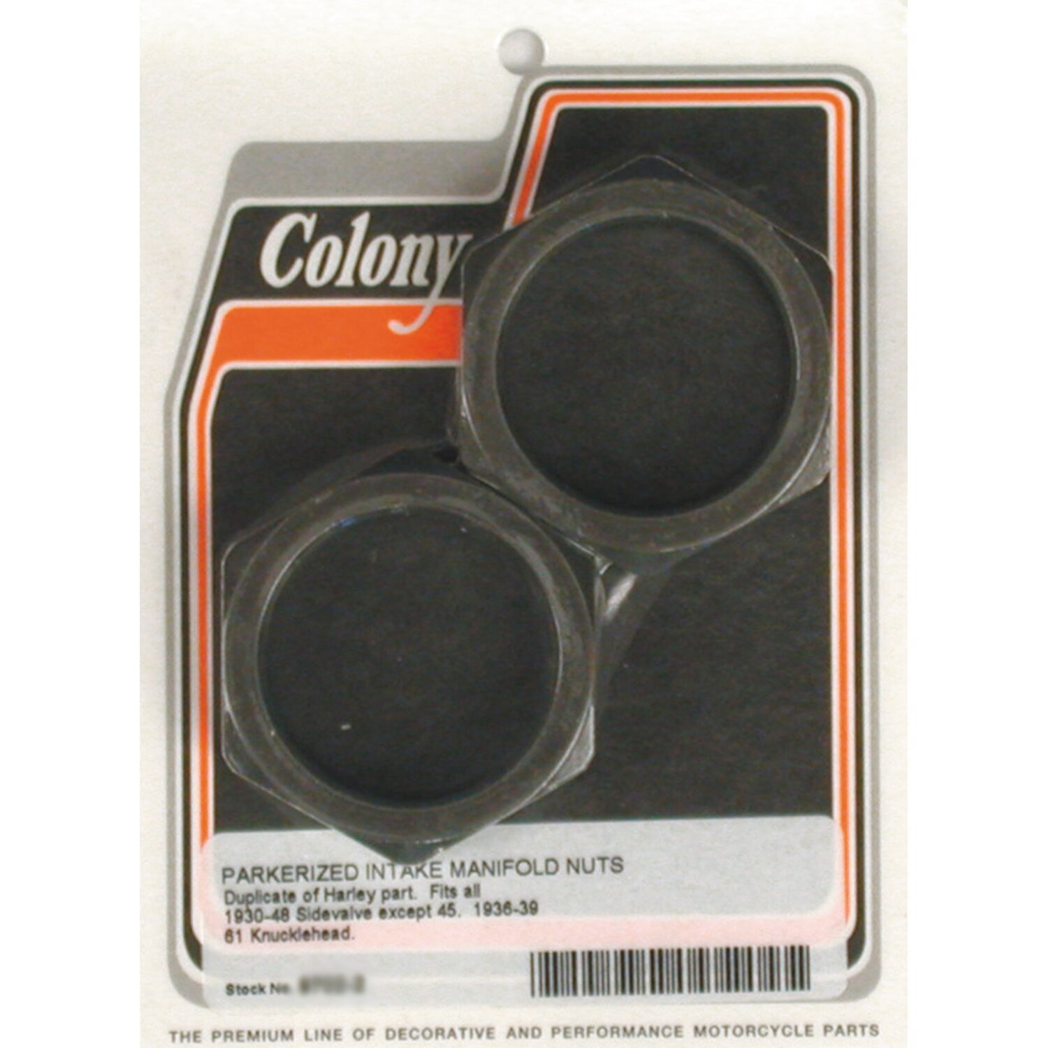 Colony manifold nuts, plumber style, Gray, Matte