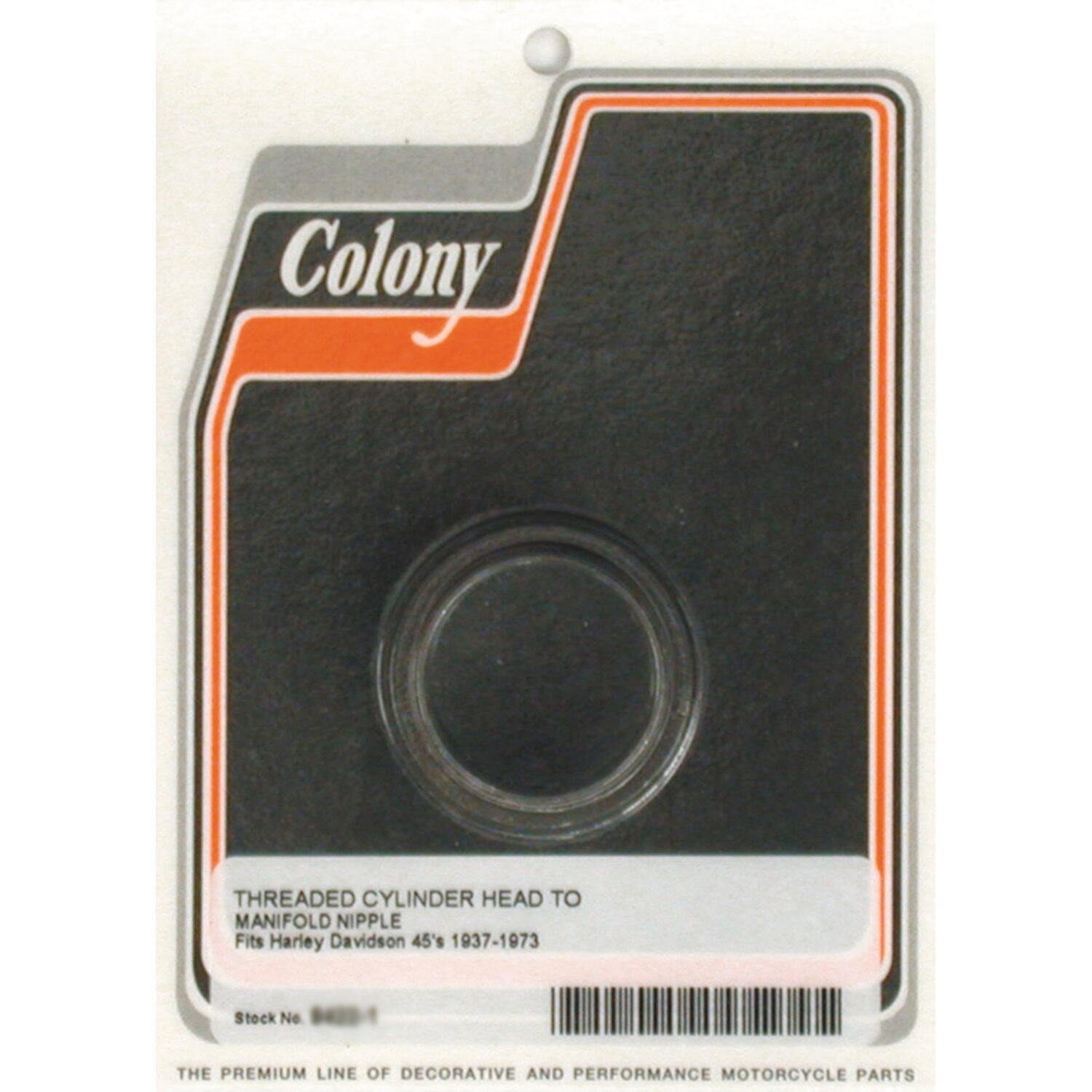 Colony, manifold inlet nipple