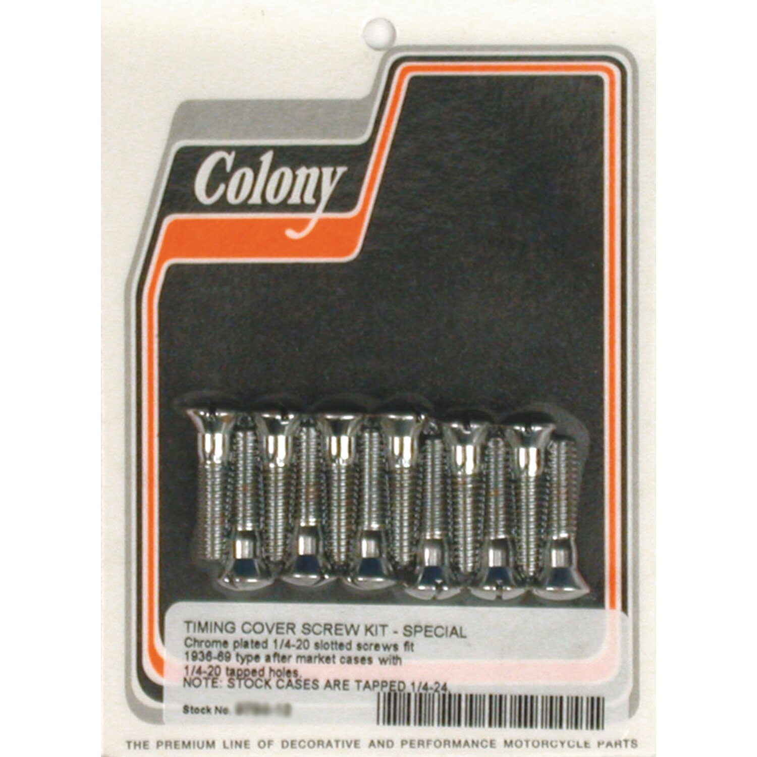 Colony cam cover mount kit, OEM style, Chrome