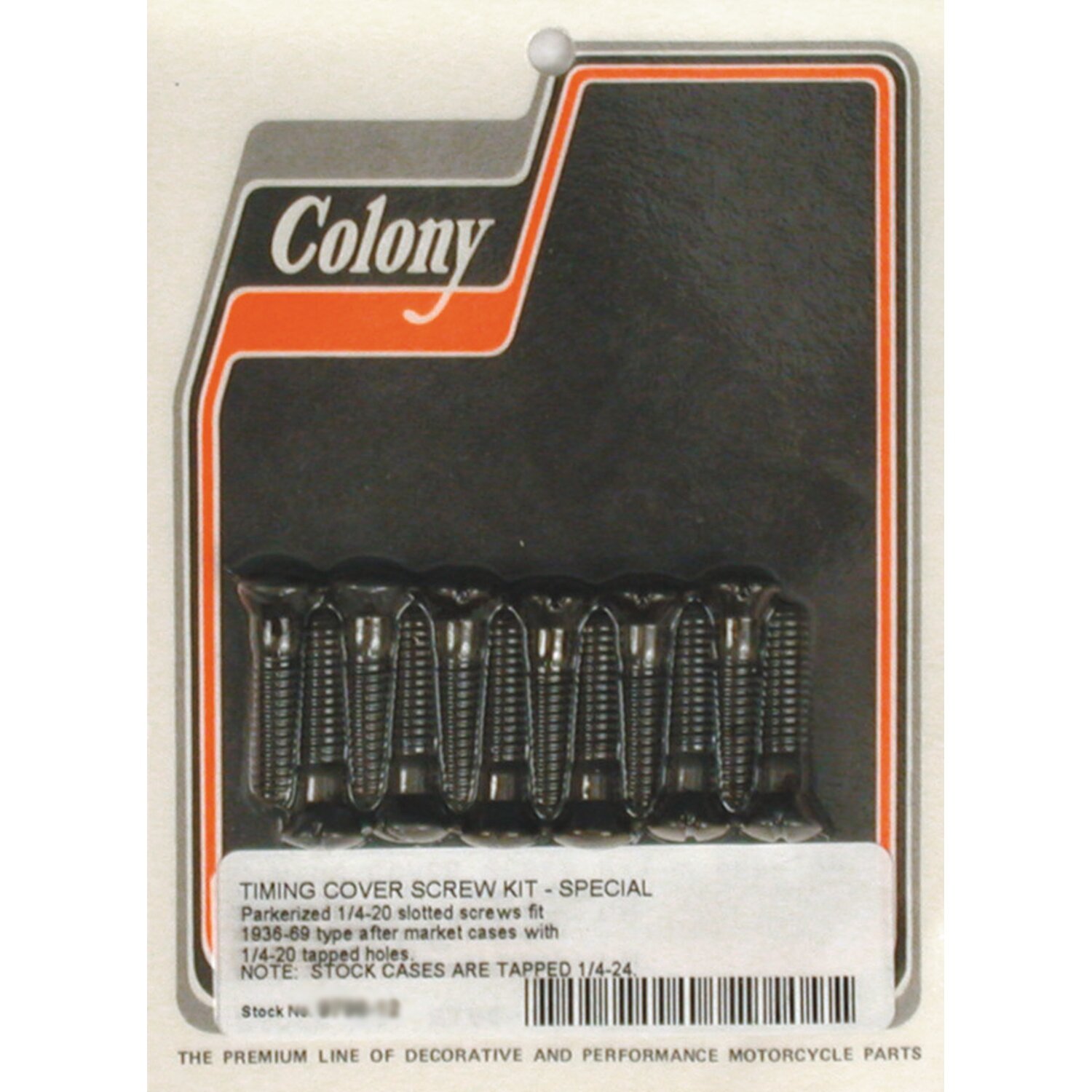 Colony cam cover mount kit, OEM style. Black parkerized, Matte