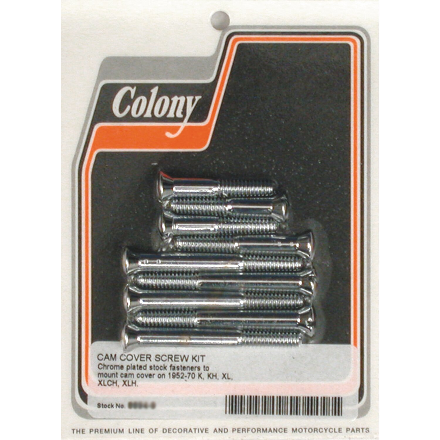 Colony cam cover mount kit, OEM style, Chrome