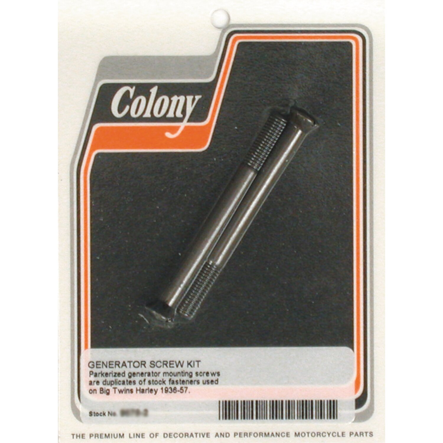 Colony generator mount kit, OEM style, Raw