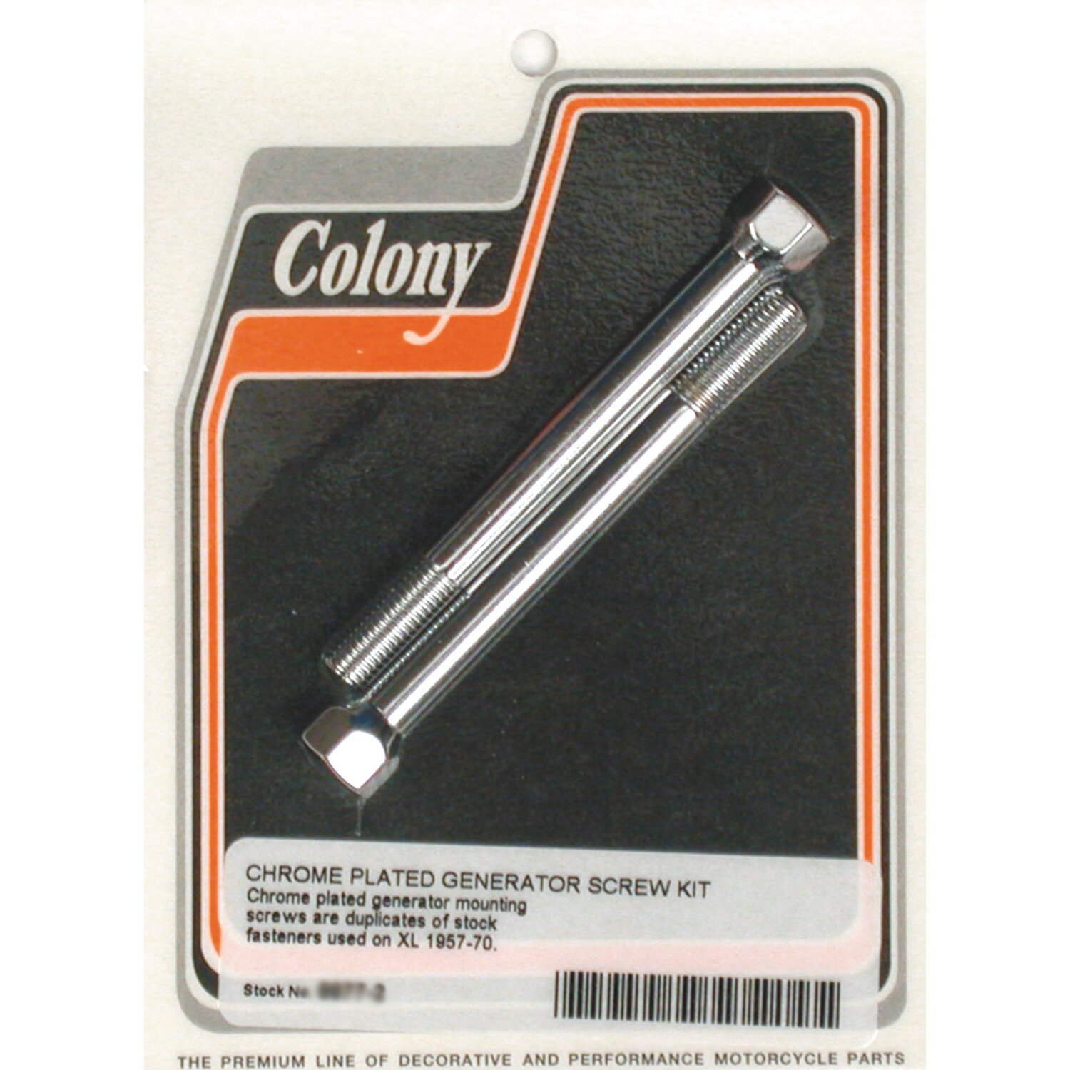Colony generator mount kit, OEM style, Chrome