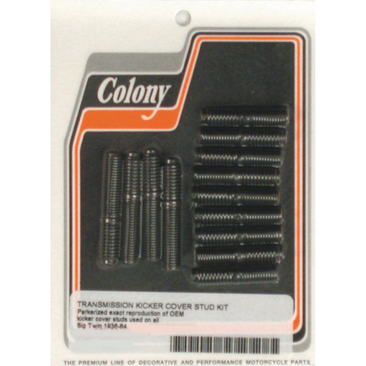 Colony, transmission to end (kick) cover stud kit