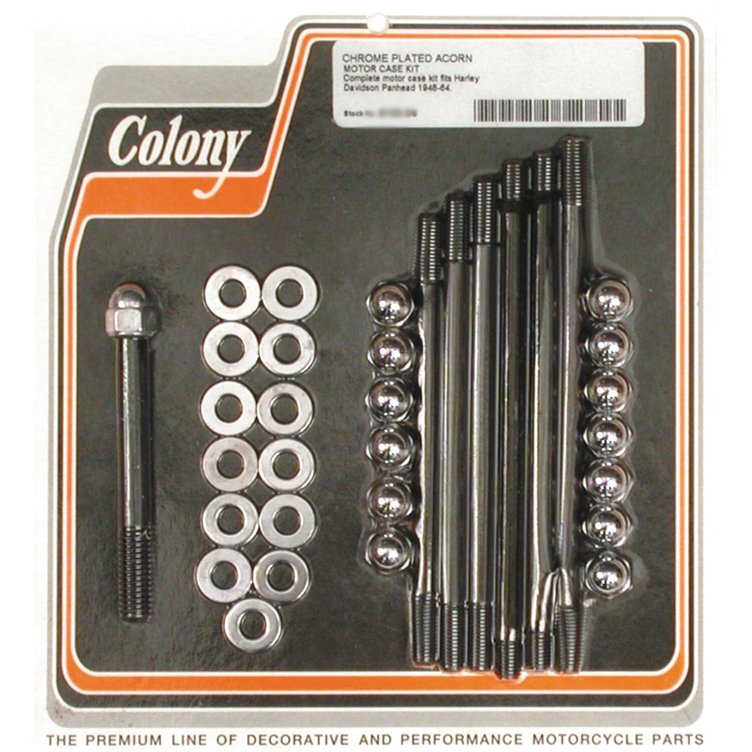 Colony crankcase bolt kit, Chrome