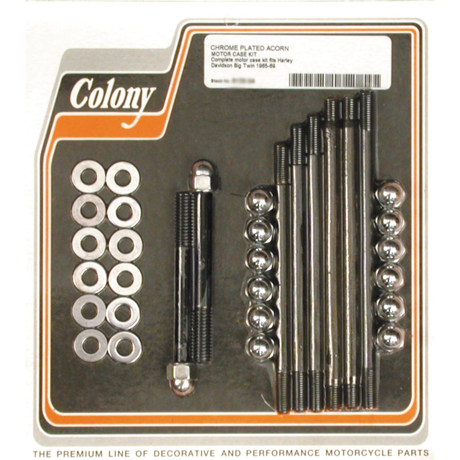 Colony crankcase bolt kit, Chrome
