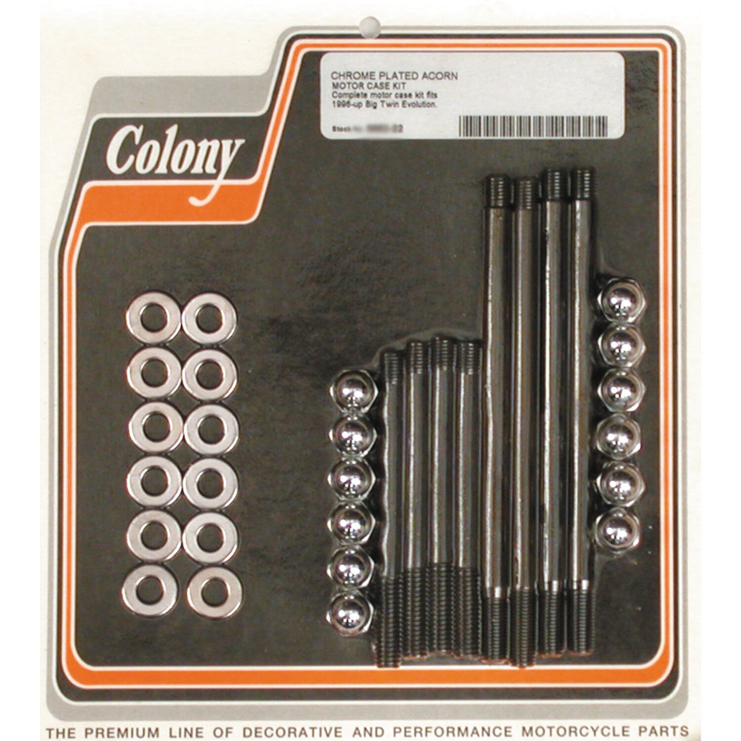 Colony crankcase bolt kit, Chrome