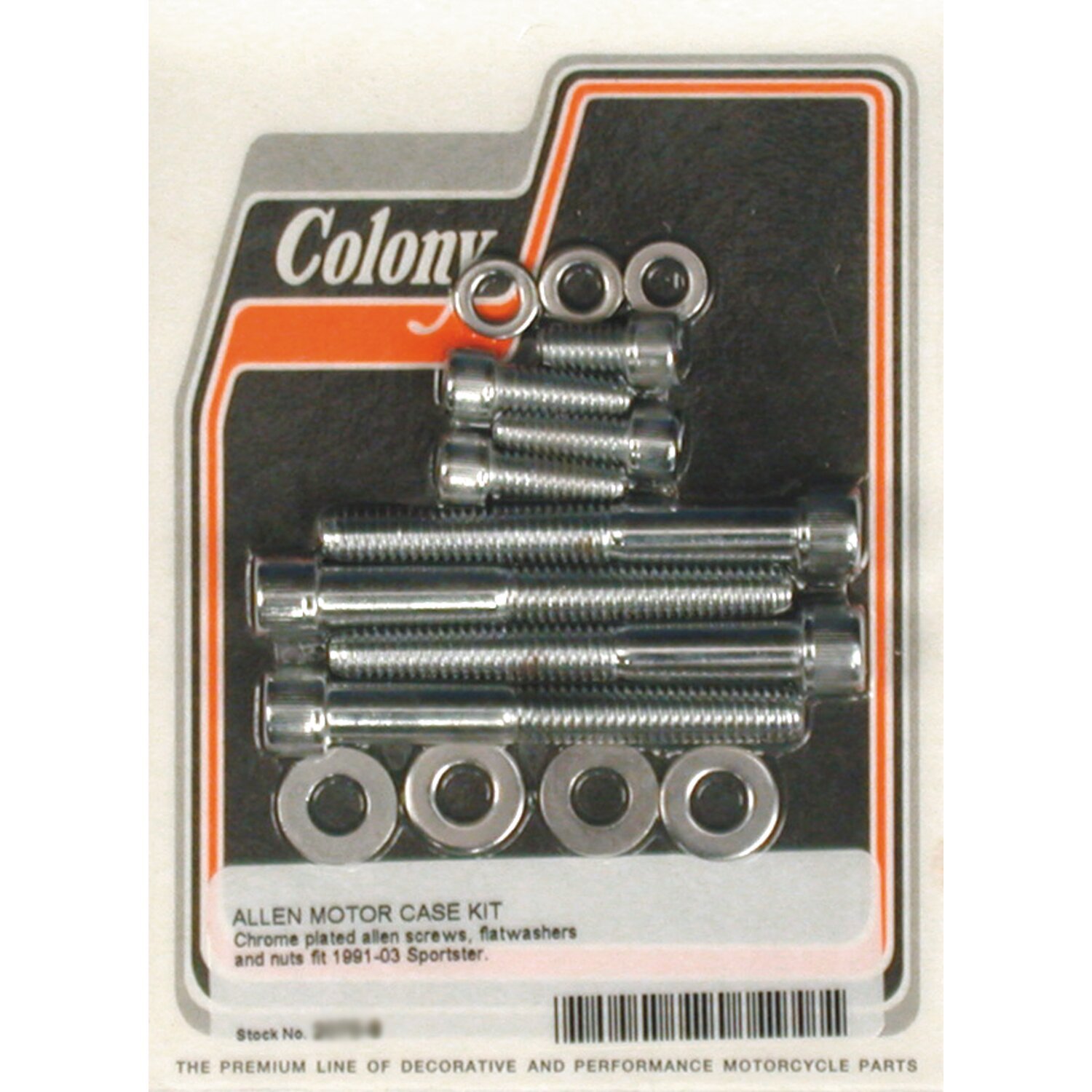 Colony crankcase bolt kit, Chrome