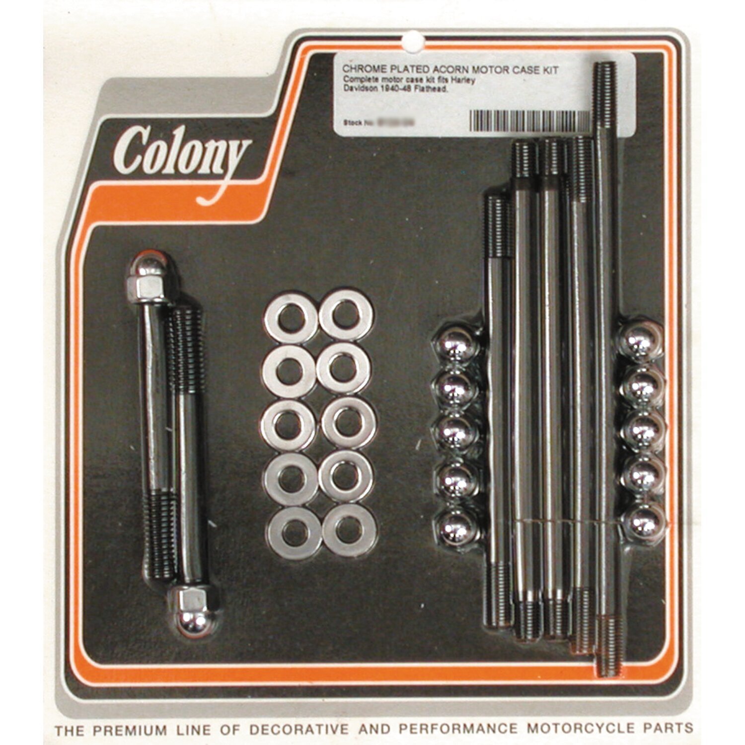 Colony crankcase bolt kit, Chrome