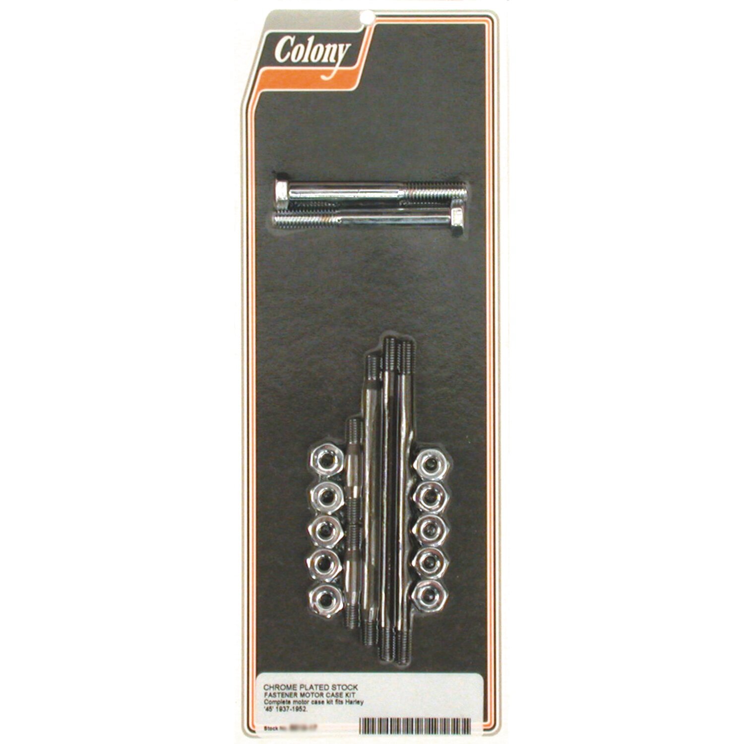 Colony crankcase bolt kit, Chrome