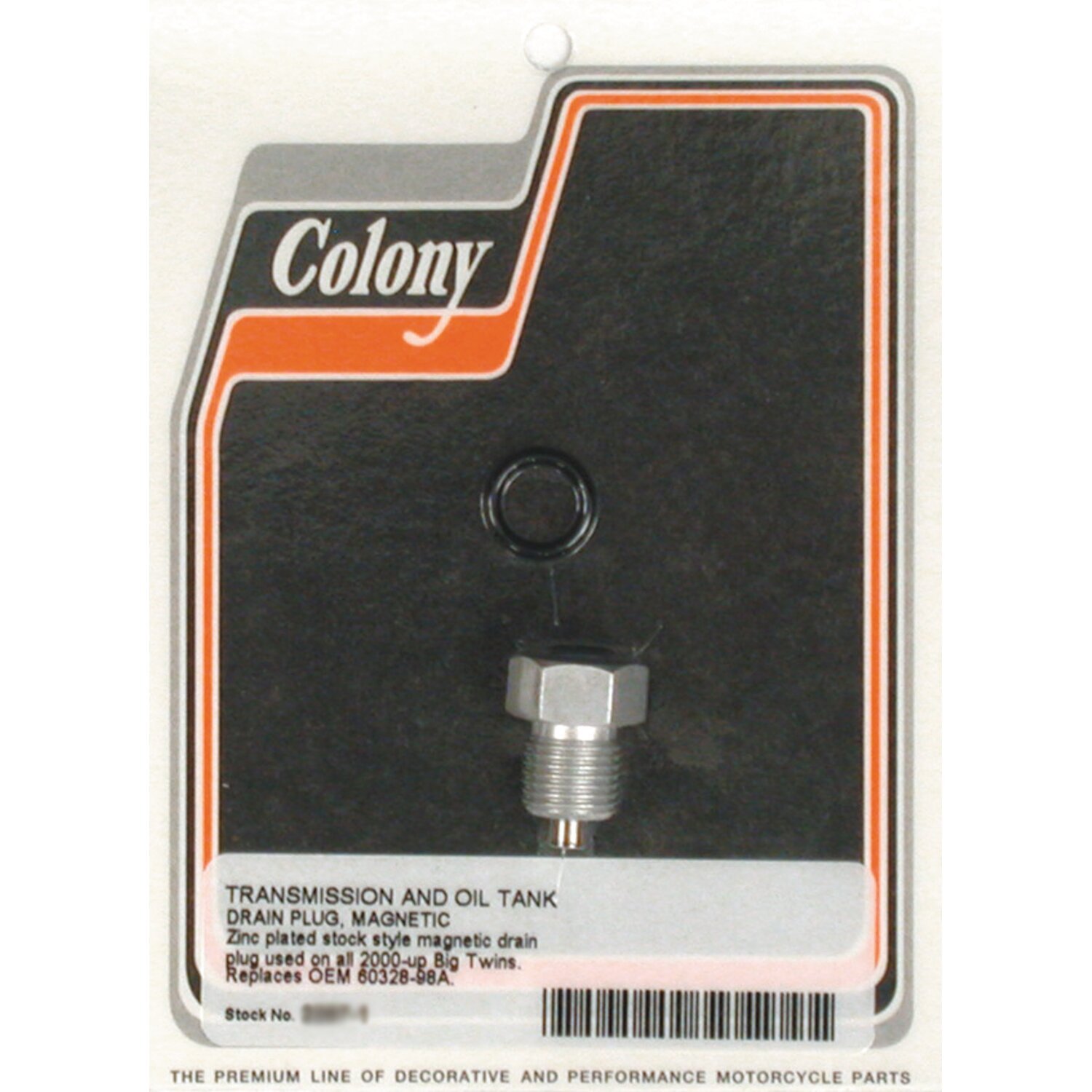 Colony, oil drain plug. Magnetic, Matte