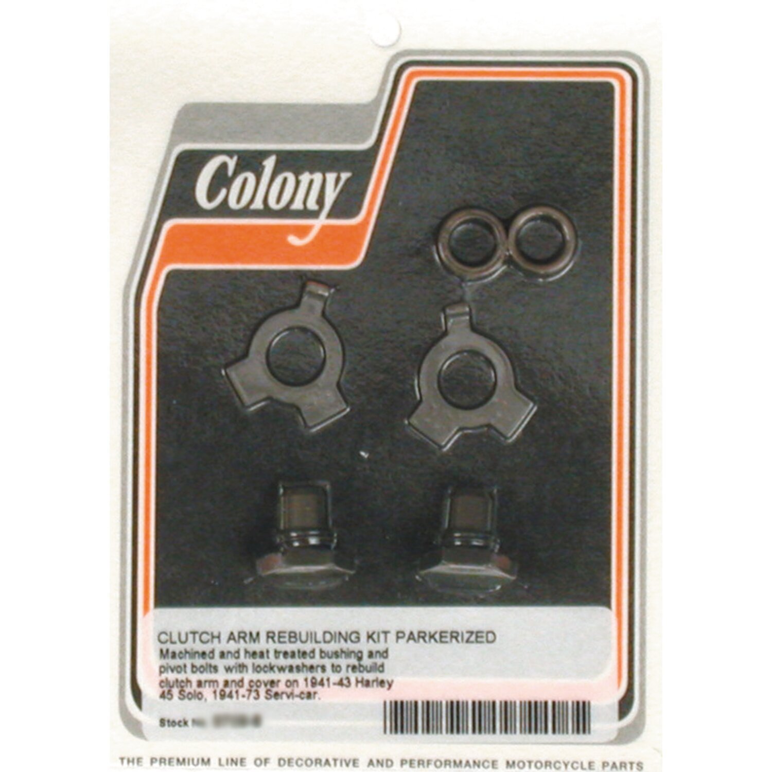 Colony, clutch arm rebuild kit. Parkerized, Matte