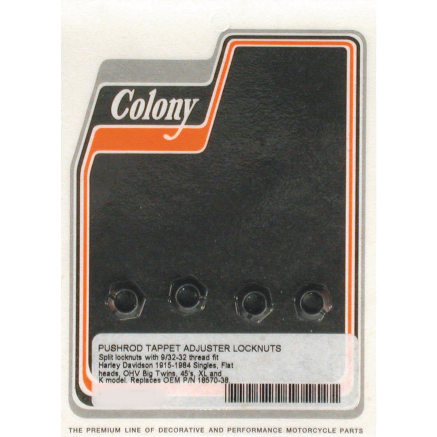 Colony, lock nuts tappet adjuster screw