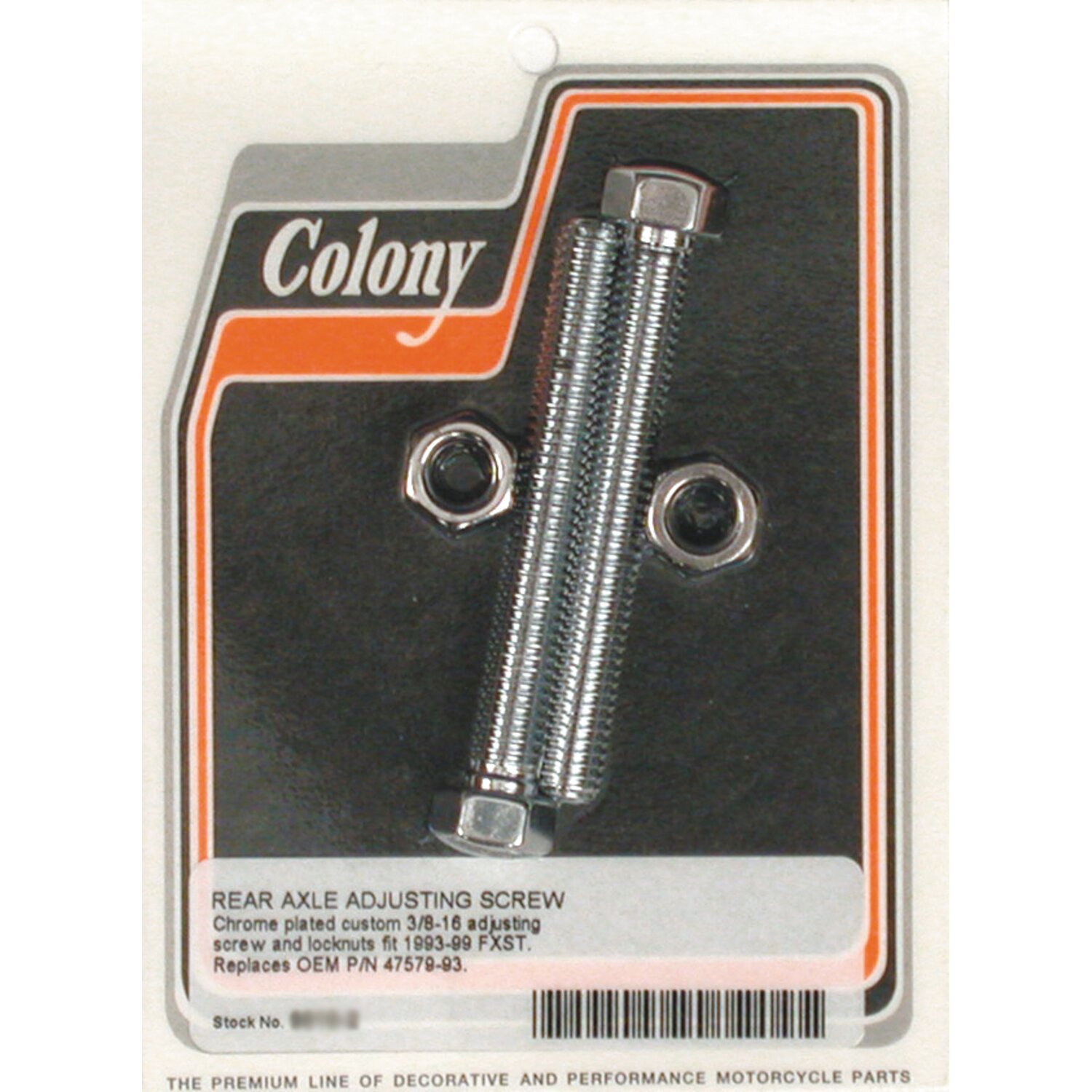 Colony axle adjuster kit, domed hex