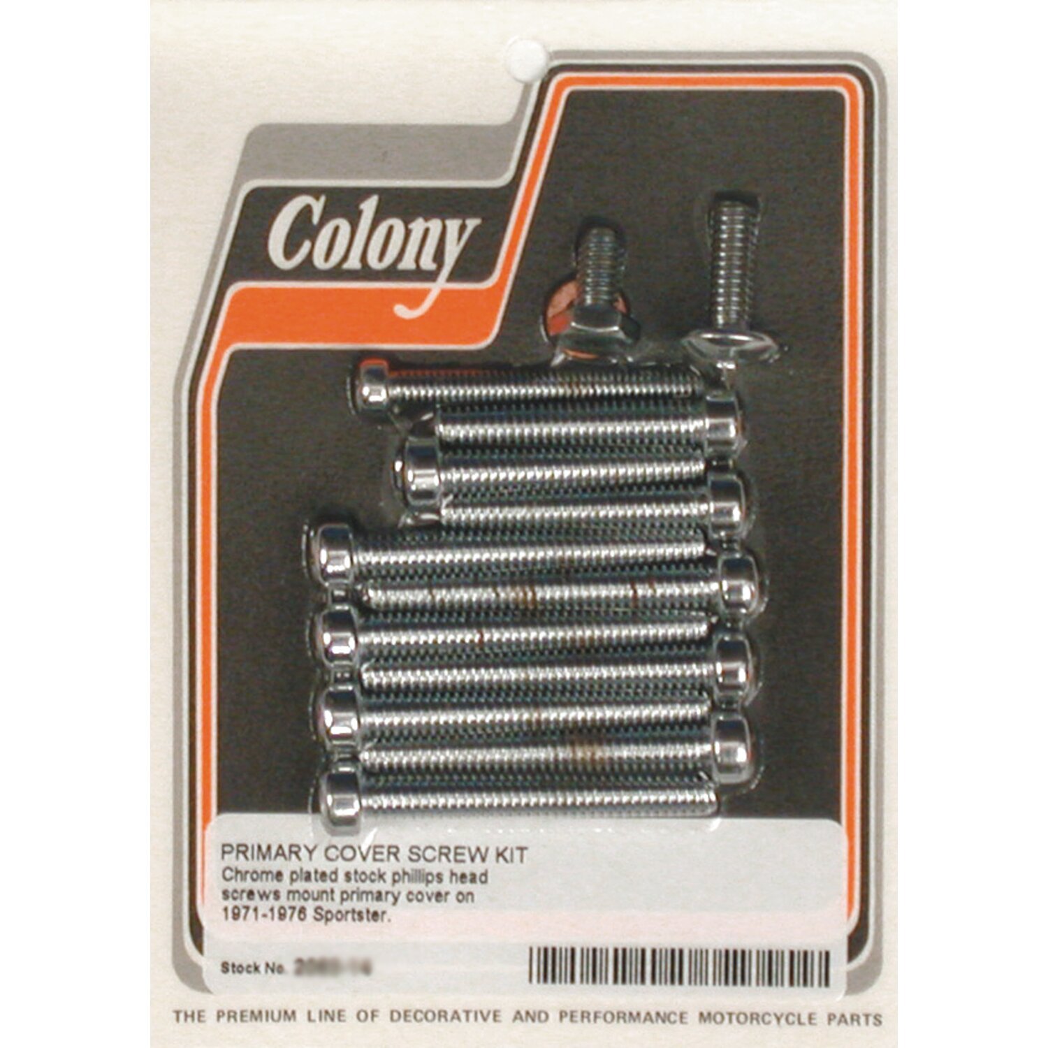 Colony primary mount kit phillips head, Chrome