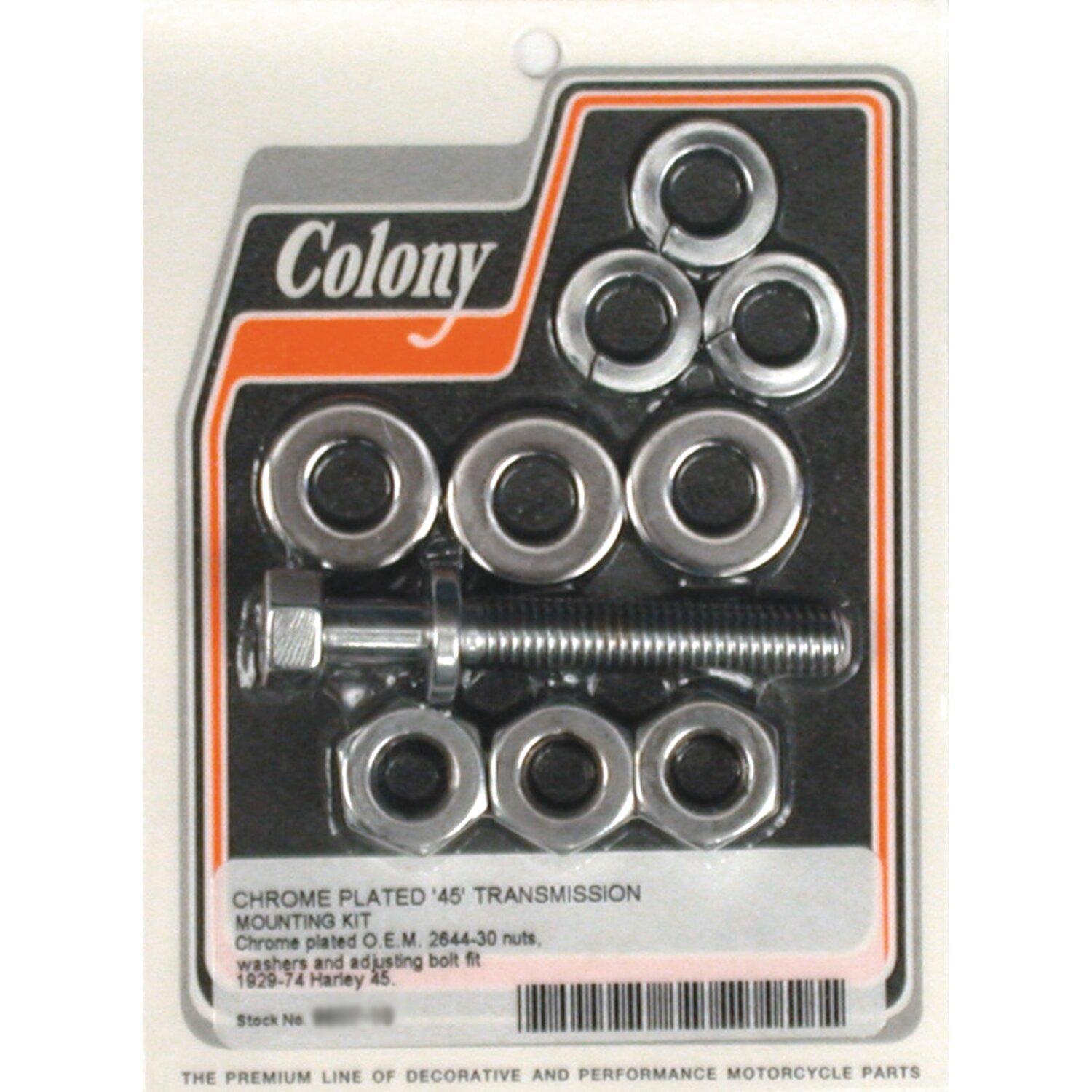 Colony, transmission mount kit