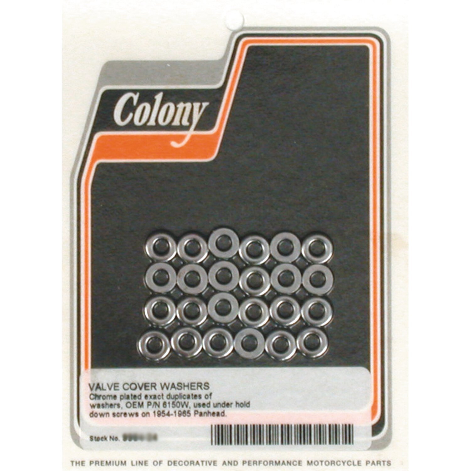 Colony, rocker cover washet set, Chrome