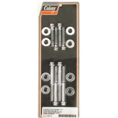 Chrome, 12-point domed head, external thread