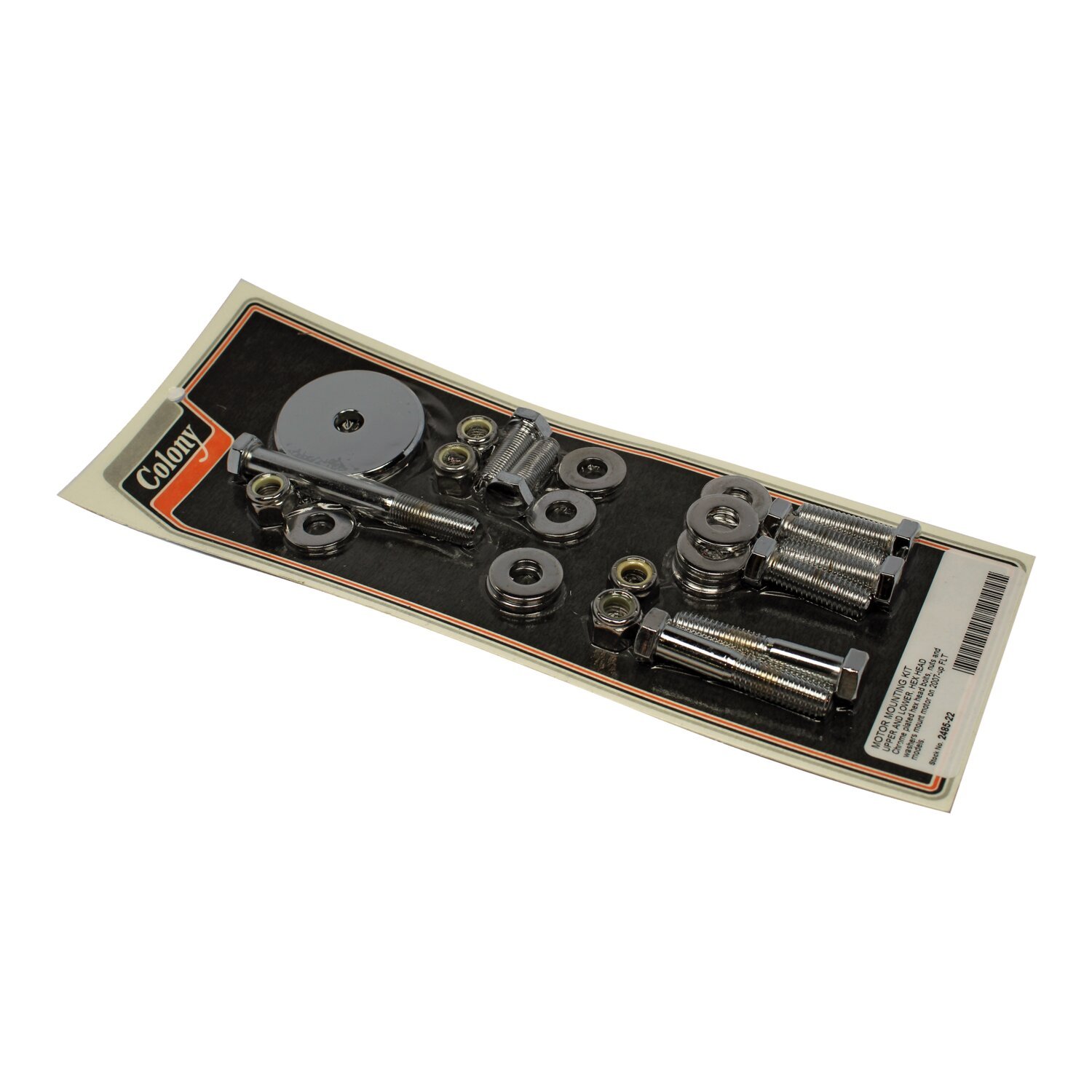 Colony lower motor mount kit, Chrome