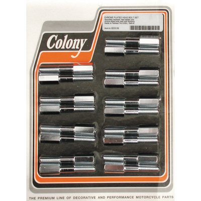 Chrome, OEM style, aluminum heads