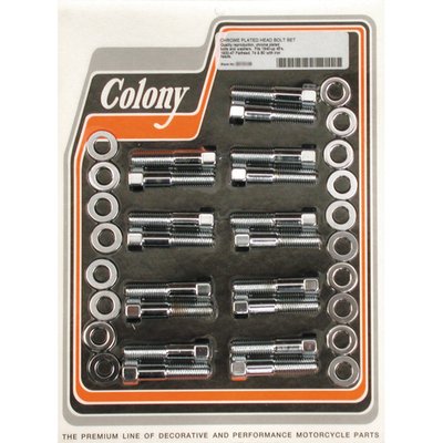 Chrome. OEM style reproduction. For models with cast iron heads.