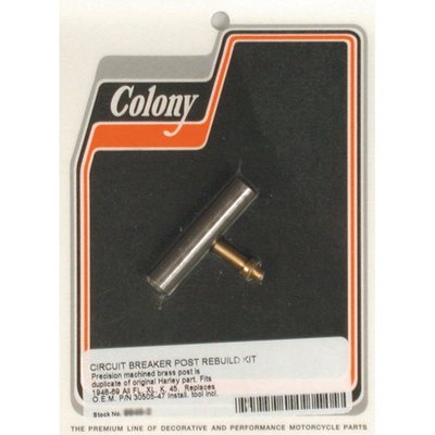 Reproduction of a kit offered by Harley in the 1950's. Used to repair damaged or broken posts and insulators. Includes installation tool.