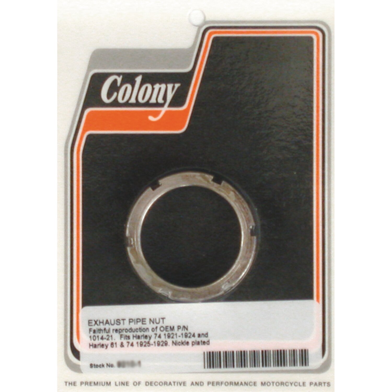 Colony, exhaust pipe nut, Polished