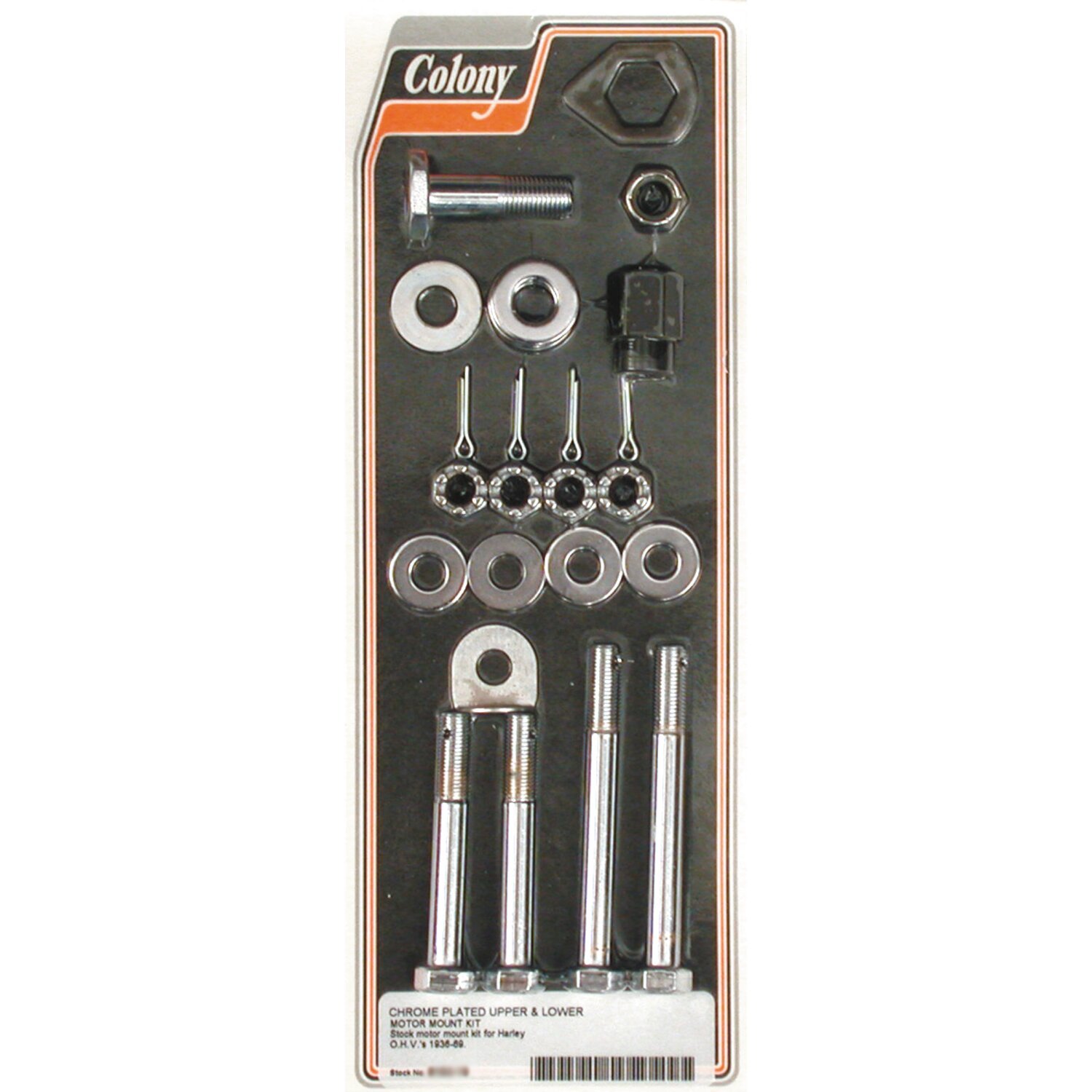 Colony motor mount kit, Chrome