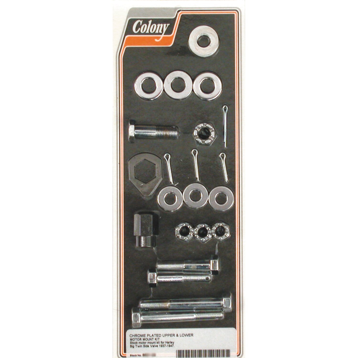 Colony motor mount kit, Chrome
