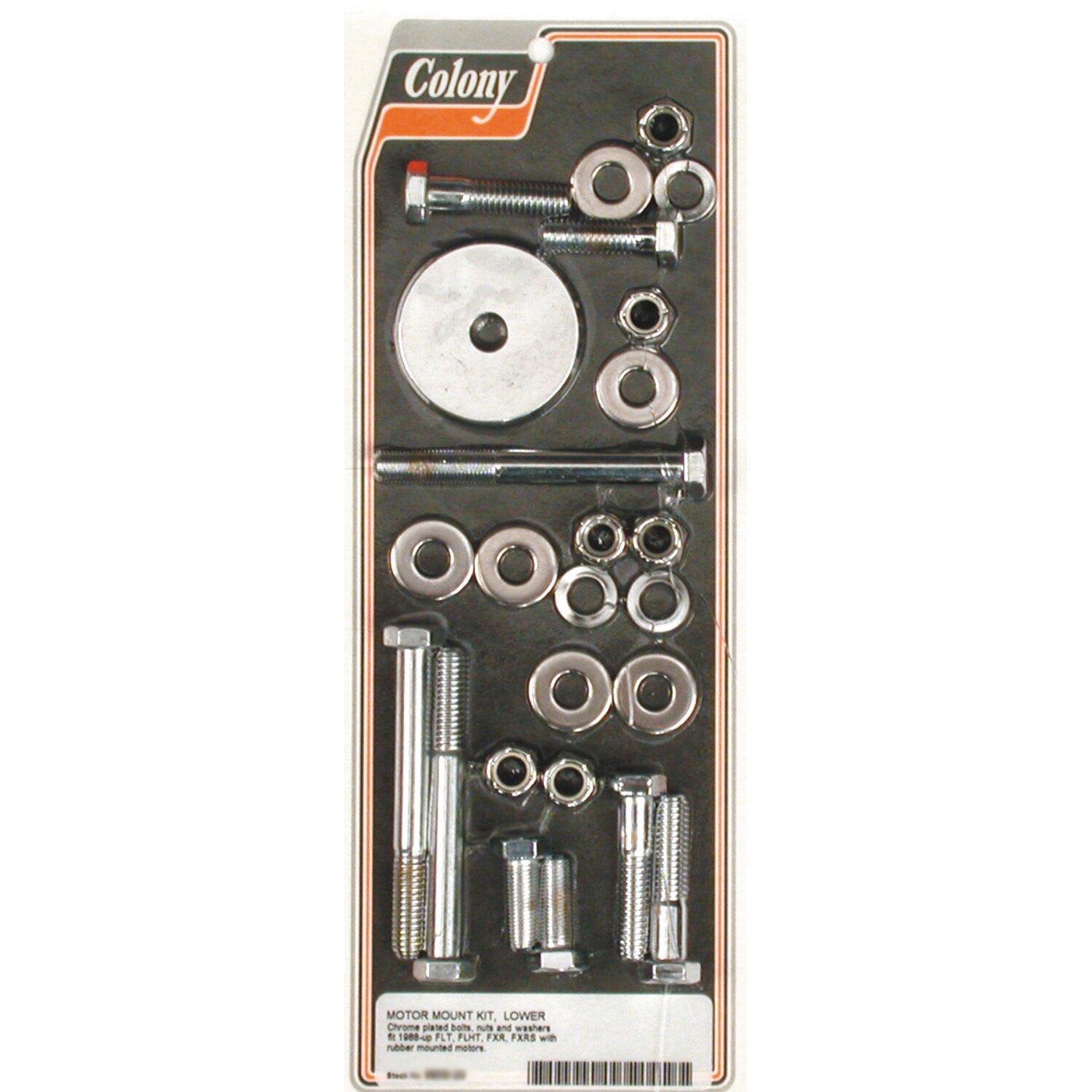 Colony lower motor mount kit, Chrome