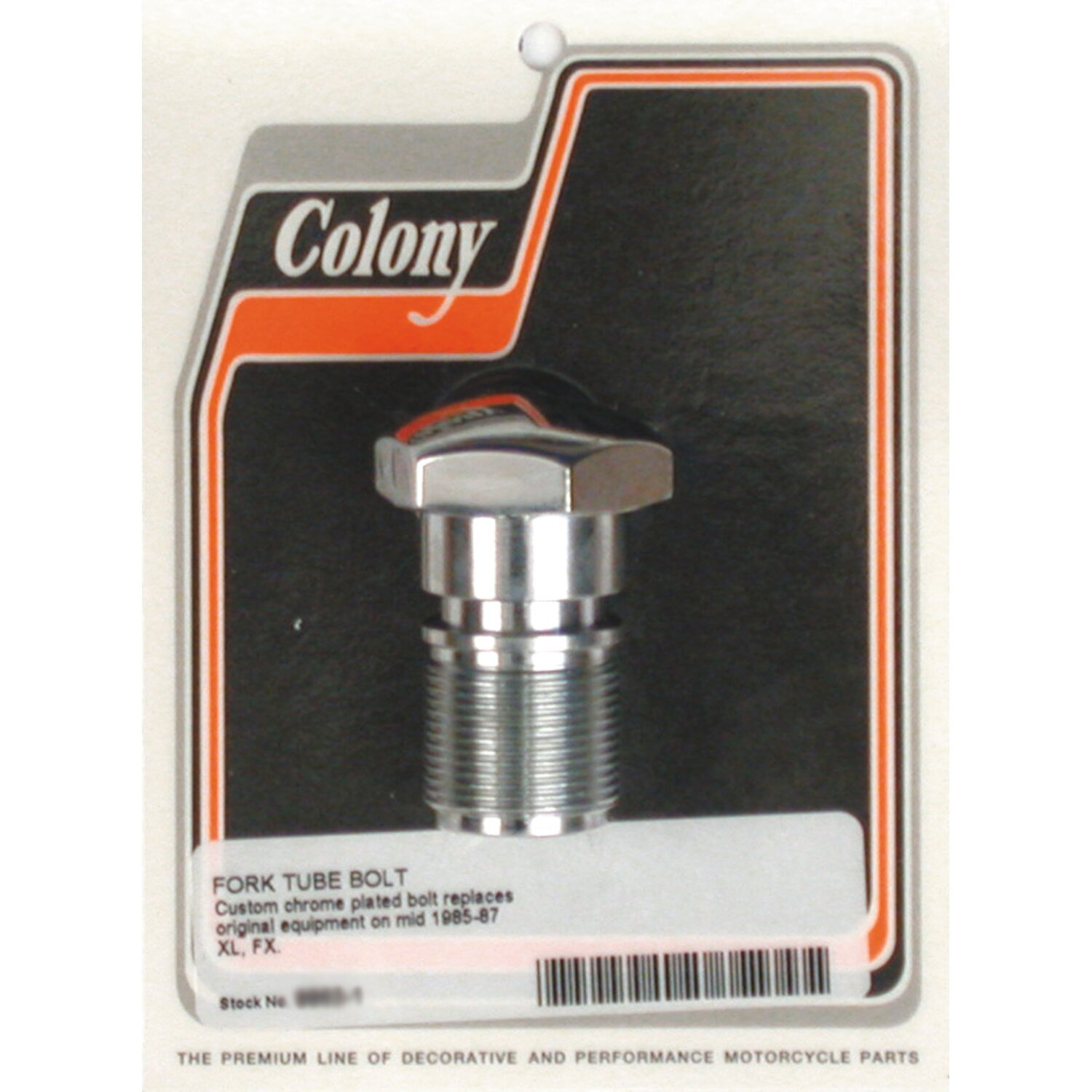 Colony, 35mm fork tube plug, Chrome